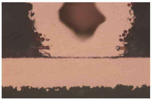 盲孔底部斷裂 盲孔底部斷裂